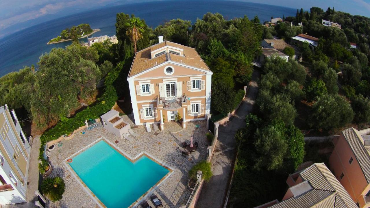 Durrell Corfu Strawberry-Pink Villa Perama  Ngoại thất bức ảnh