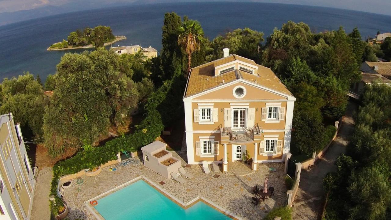 Durrell Corfu Strawberry-Pink Villa Perama  Ngoại thất bức ảnh